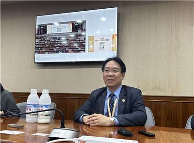 屏科大校長張金龍。(楊雨青攝)