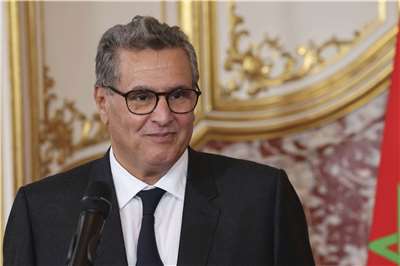 摩洛哥總理阿克哈努什(Aziz Akhannouch)。資料照片。(AP/達志影像)