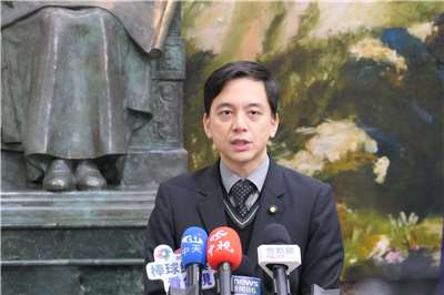 國民黨發言人牛煦庭。資料照片。(趙婉淳 攝)