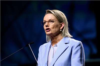 澳洲自由黨黨魁李伊(Sussan Ley)。資料照片。