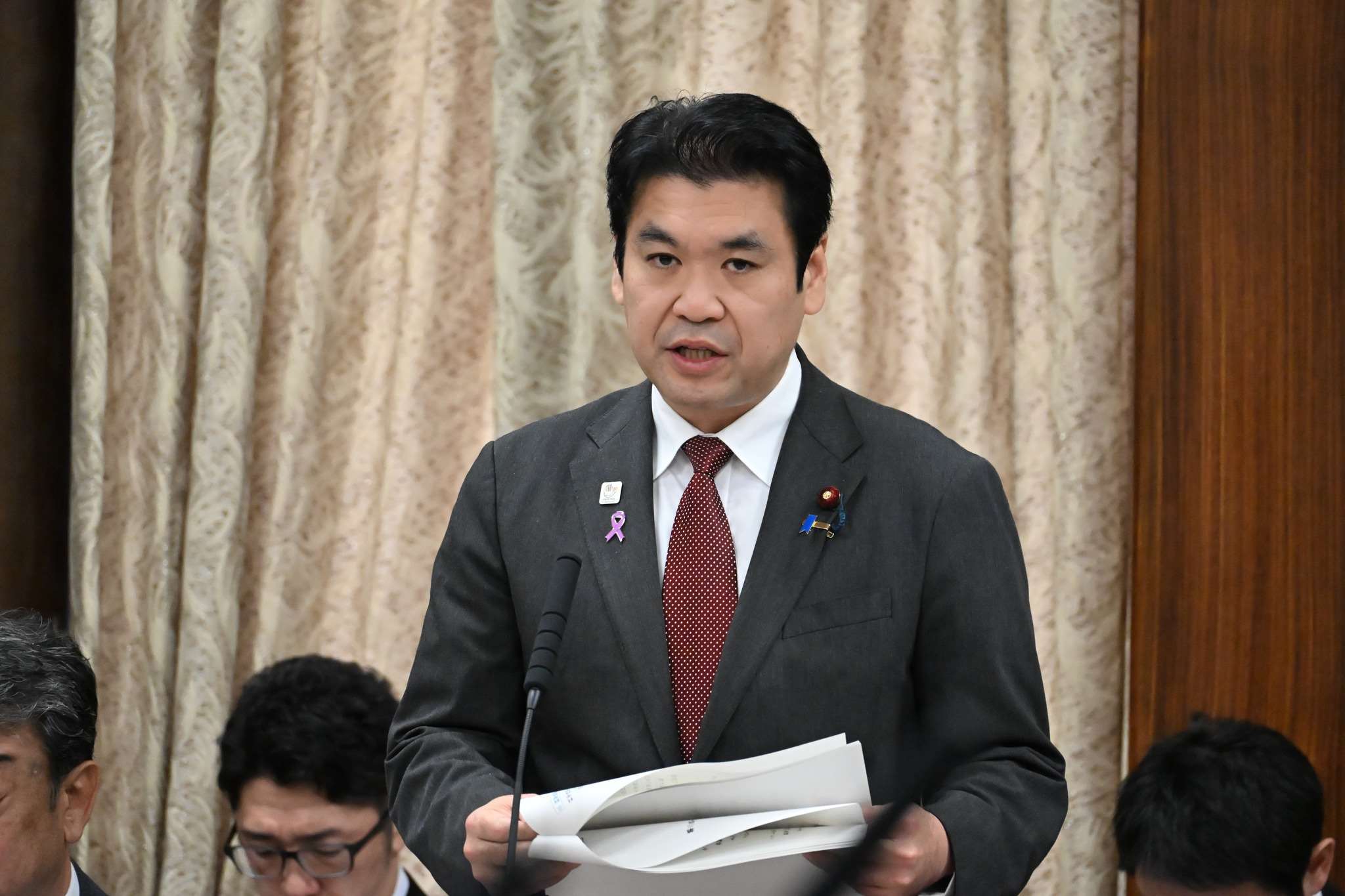 日本文部科學大臣松本洋平。資料照片。(FB@mextjapan)