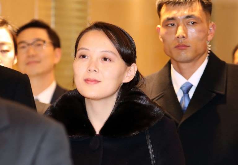 北韓領導人金正恩(Kim Jong Un)具影響力的胞妹金與正(Kim Yo Jong)(圖中)。