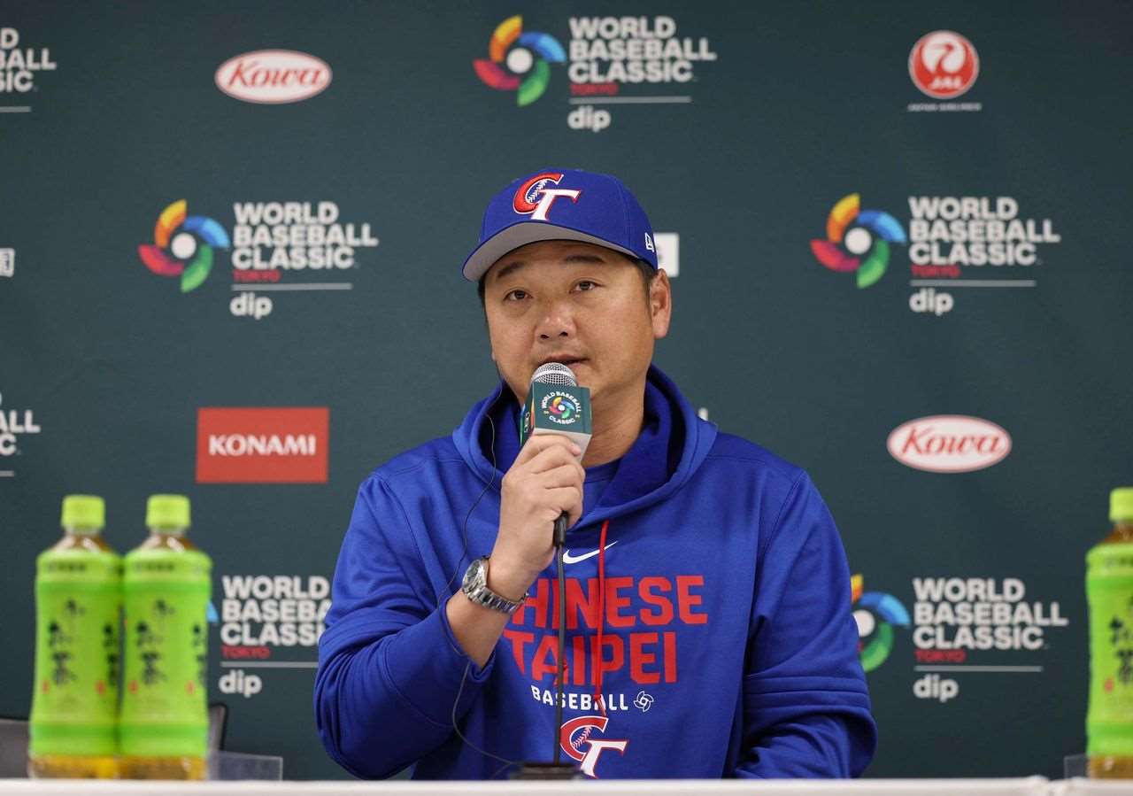 世界棒球經典賽台灣隊總教練曾豪駒。(讀賣新聞提供)
