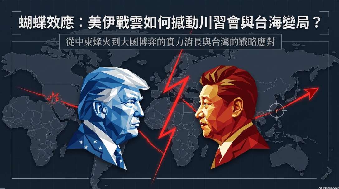 美伊大戰衝擊「川習會」延期  美中實力消長恐成台海新變數(AI圖)