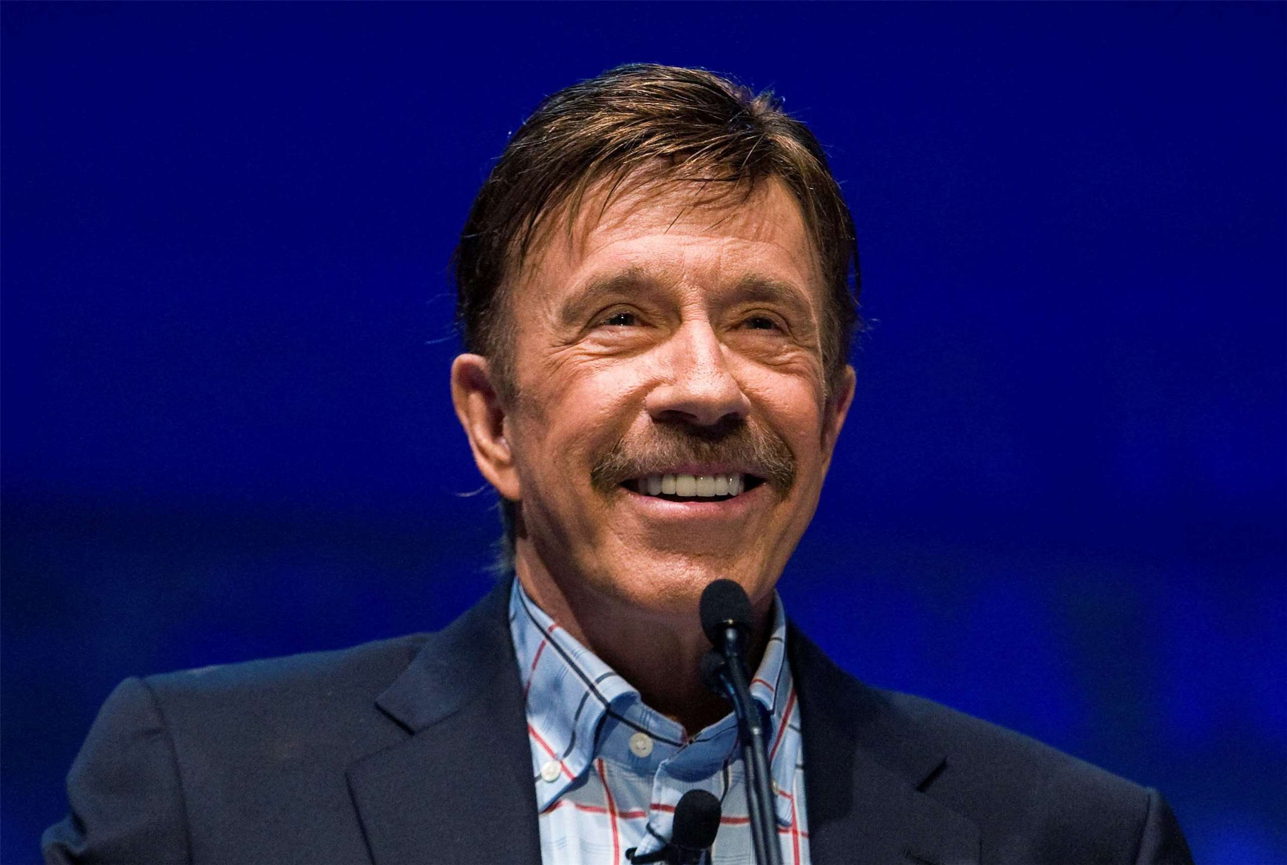 美國動作明星羅禮士(Chuck Norris)逝世，享壽86歲。資料照。