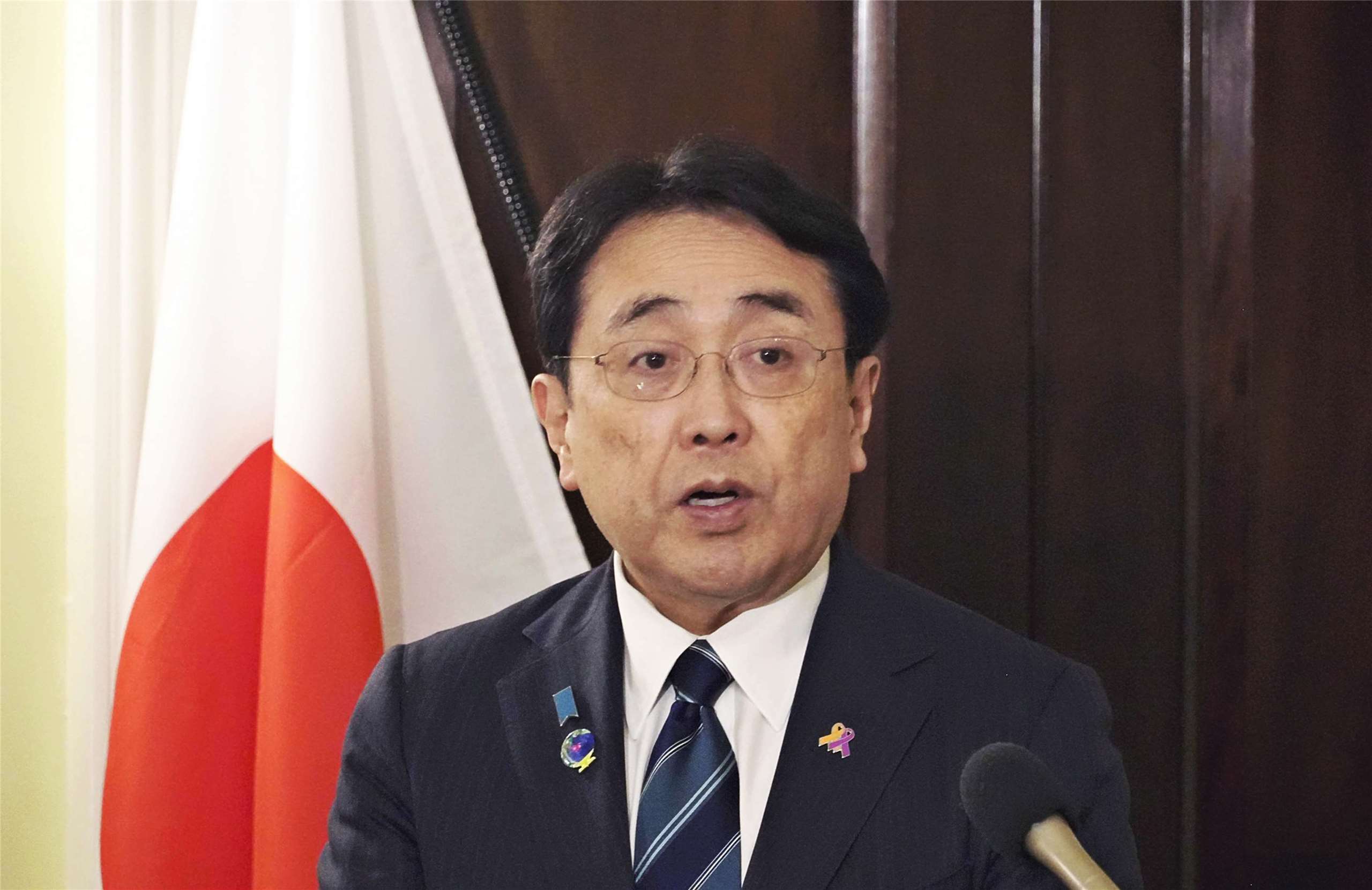 日本經濟產業大臣赤澤亮正(Ryosei Akazawa)。資料照片。