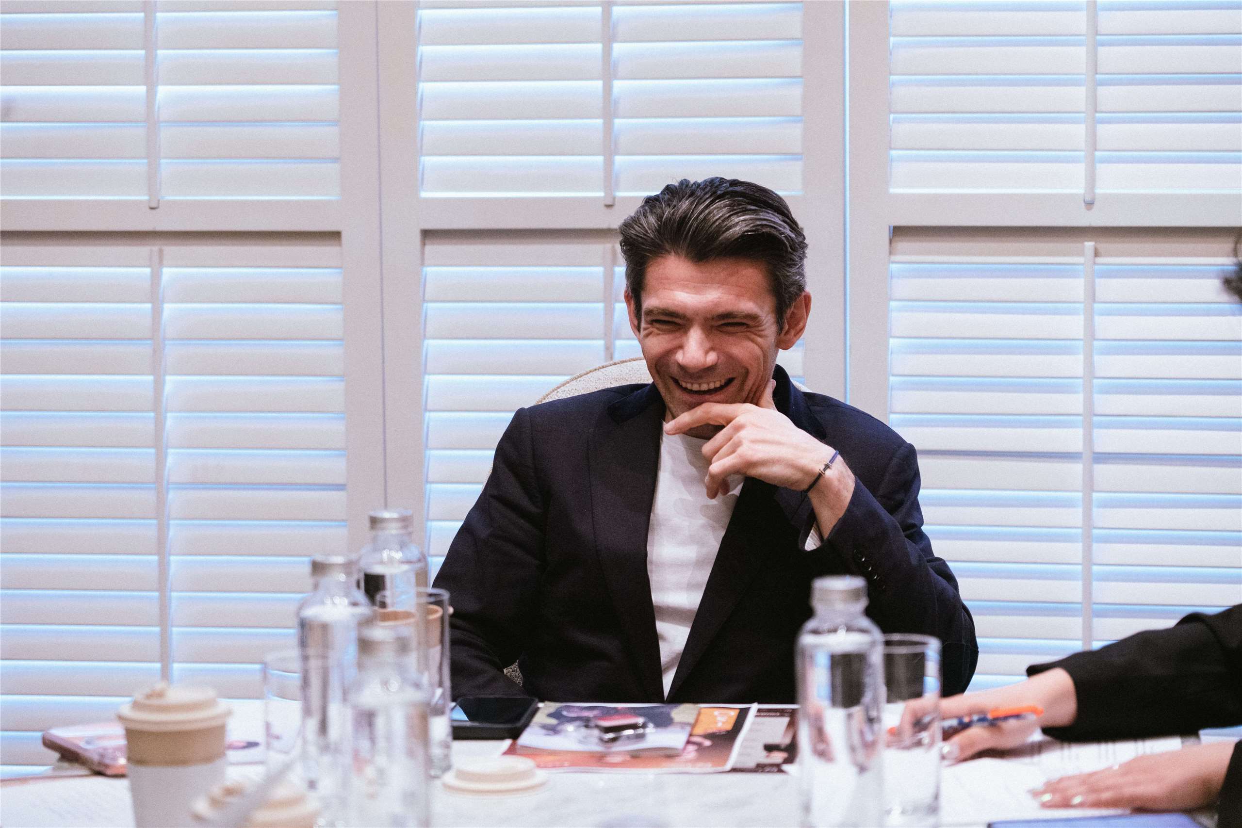 大提琴巨星卡普松再次巡演登台，開心與台灣樂迷相見。(牛耳藝術提供)