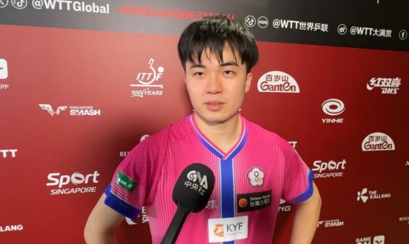 台灣桌球一哥林昀儒。資料照片。