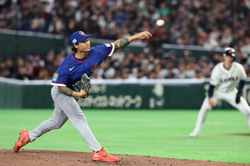 世界棒球經典賽（WBC）C組預賽台灣隊7日在日本東京巨蛋與捷克隊交手，台灣隊投手林昱珉在第3局中繼登板，順利化解壘上有人危機。
