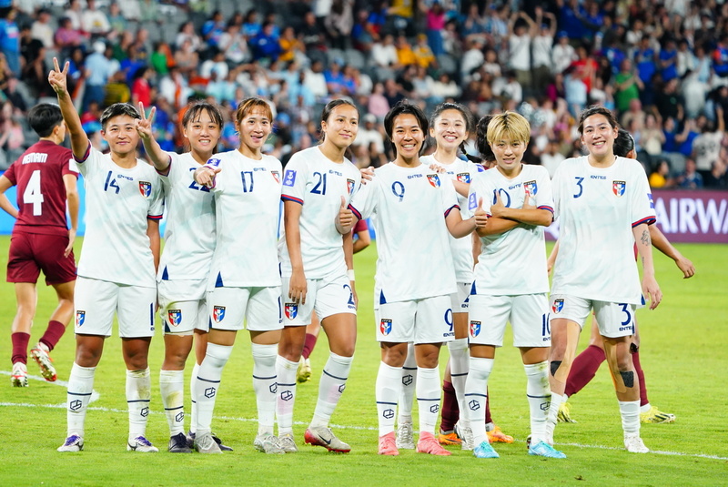 2026亞足聯（AFC）亞洲盃女足會內賽在澳洲舉行，台灣隊10日在分組賽最終戰以3比1擊敗印度隊，確定取得分組第2、如願躋身8強。（中華足協提供）
