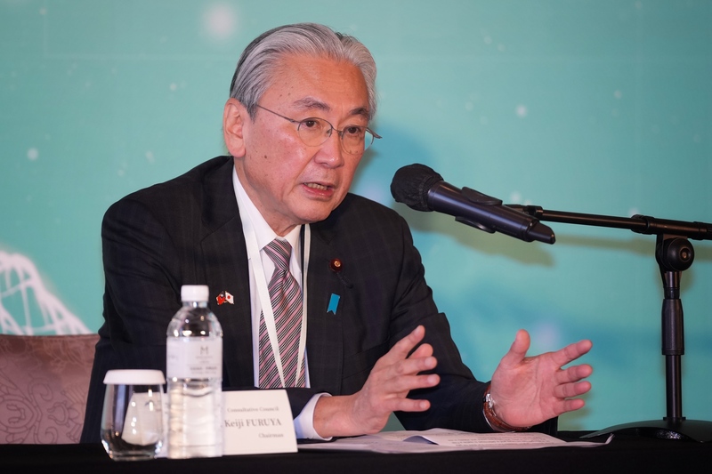 日華議員懇談會會長古屋圭司。資料照。

