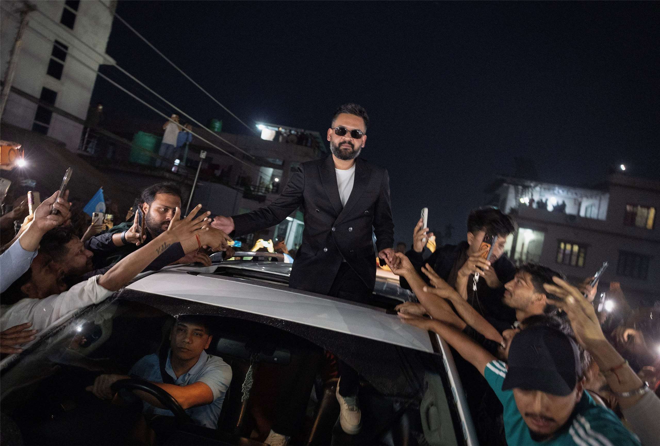 夏哈(Balendra Shah)原為饒舌歌手、後轉型從政，現為全國獨立黨的總理候選人。資料照。