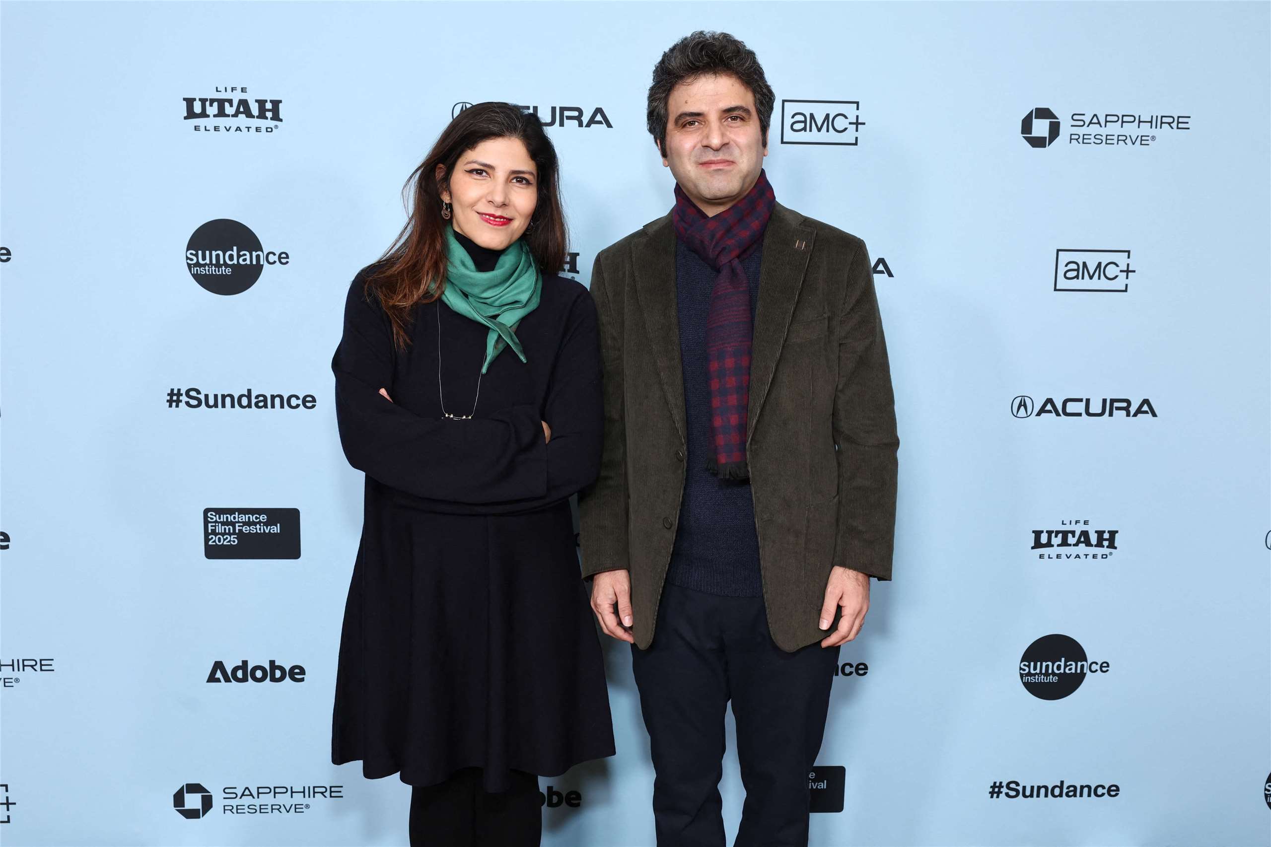 伊朗紀錄片「穿越岩石」(Cutting Through Rocks，暫譯)由艾尼(Mohammadreza Eyni)(右)和哈基(Sara Khaki)(左)共同執導。資料照片。