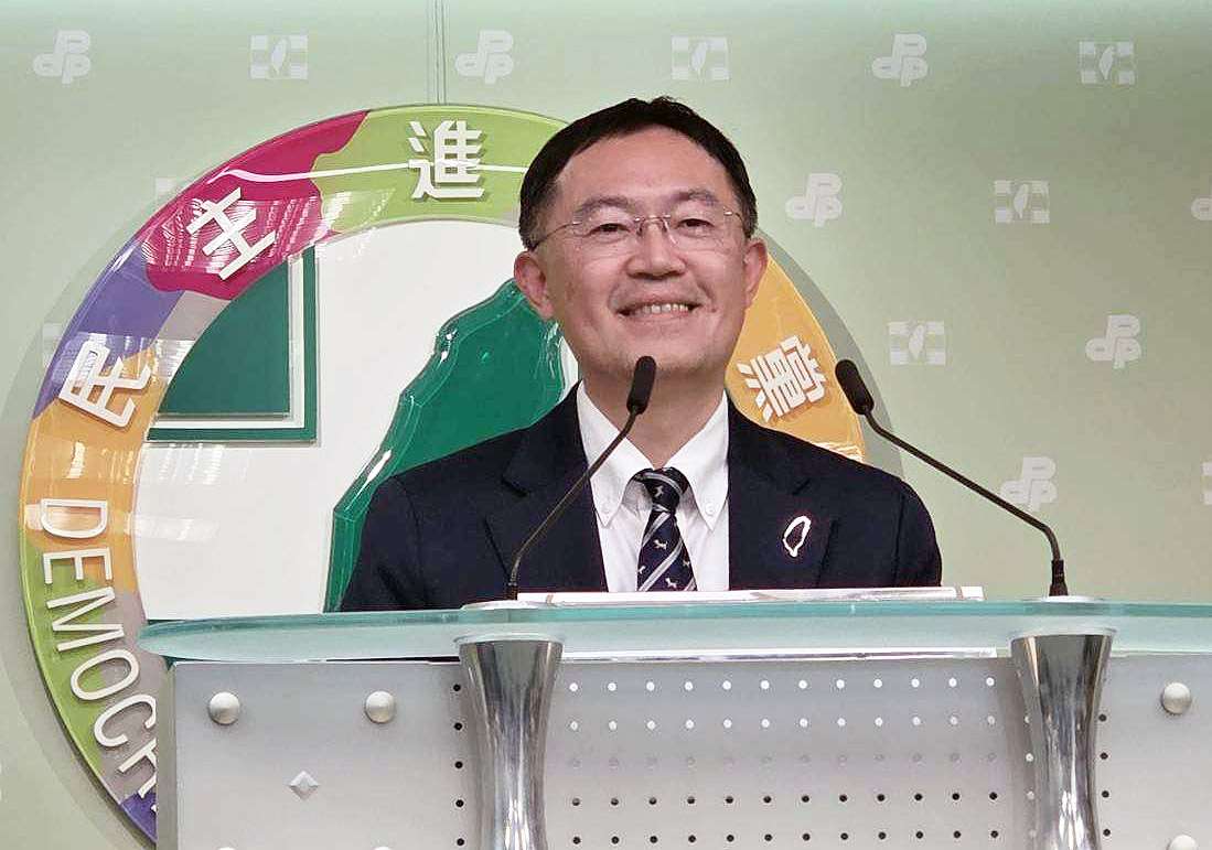 民進黨發言人李坤城。資料照。(劉玉秋攝)