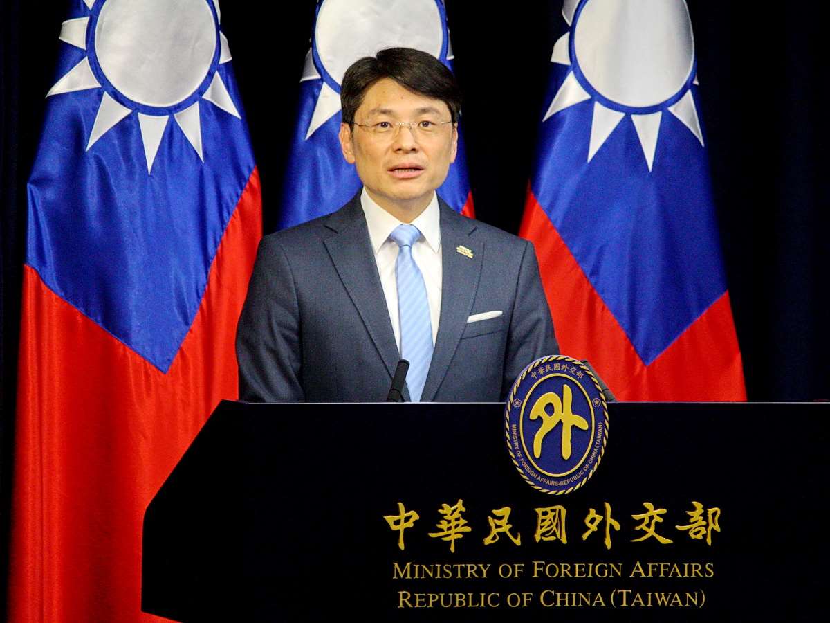 外交部發言人蕭光偉3日表示，正持續就埃及與約旦旅遊警示燈號調整評估中 (央廣記者王照坤 攝)