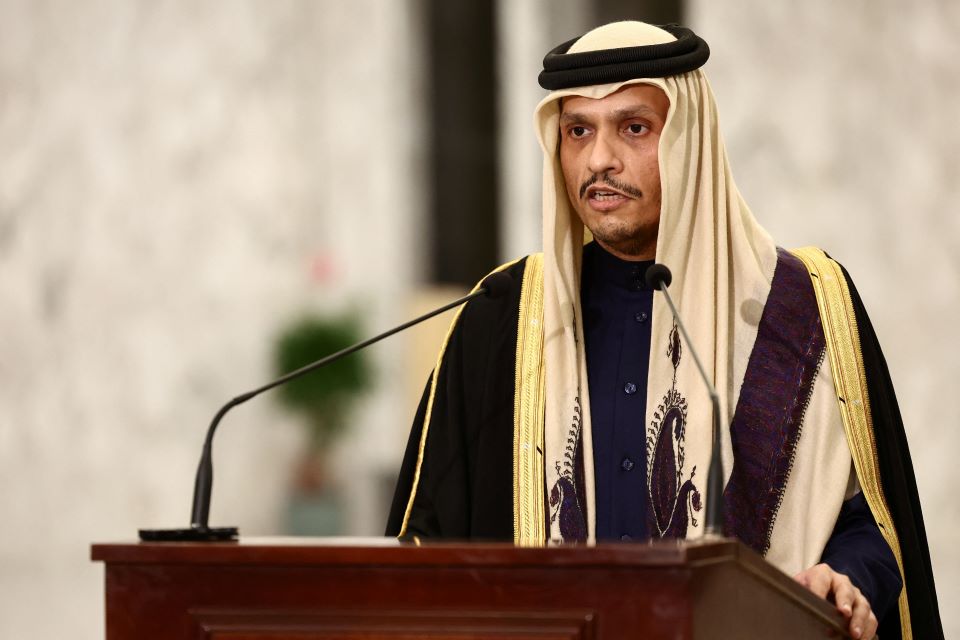 卡達總理穆罕默德(Sheikh Mohammed bin Abdulrahman Al Thani)呼籲伊朗衝突的各方降低緊張情勢。資料照。