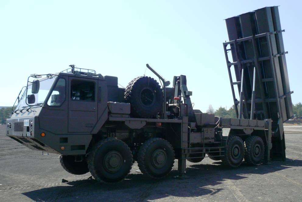 日本防衛省31日表示，具備反擊能力的長程飛彈已經部署在2個日本自衛隊駐屯地。圖為12式陸基反艦飛彈。(圖：維基百科)
