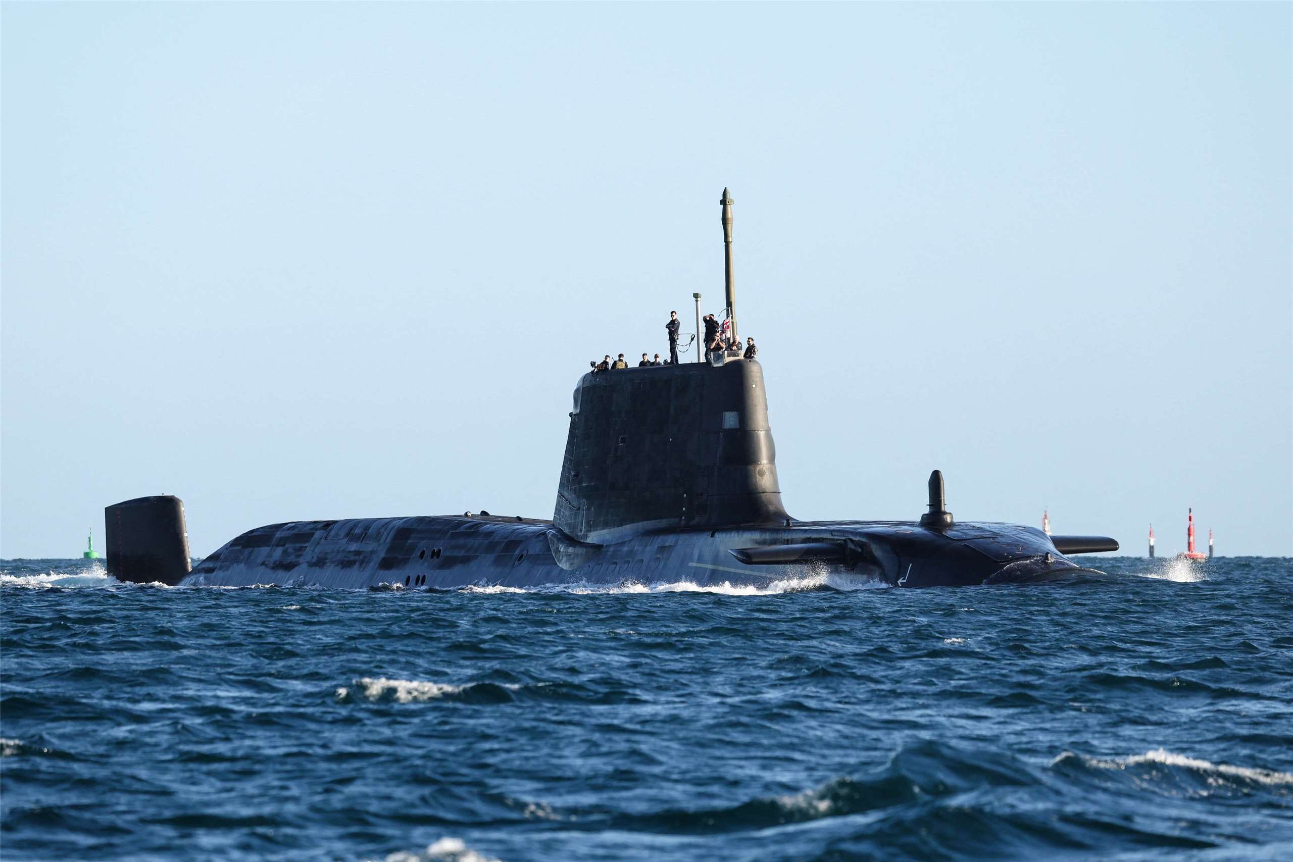 英國「安森號」（HMS Anson）核動力潛艦。資料照。