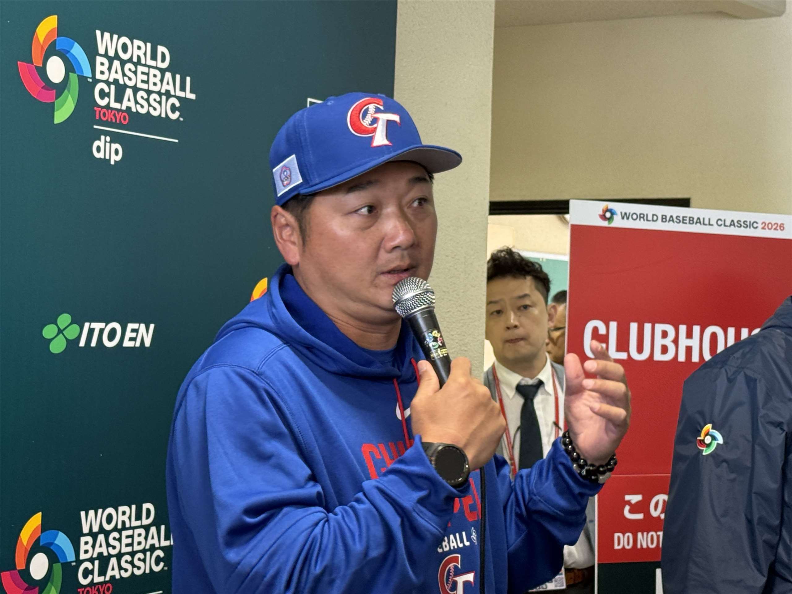 台灣隊總教練曾豪駒。(鄭仲嵐攝)