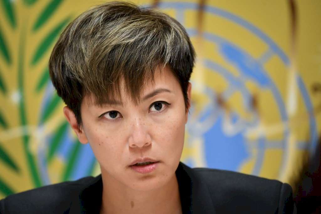 香港歌星、民主活動人士何韻詩2019年7月在聯合國人權理事會發言。