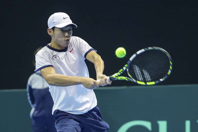 台灣網球一哥曾俊欣。中央社資料照片。