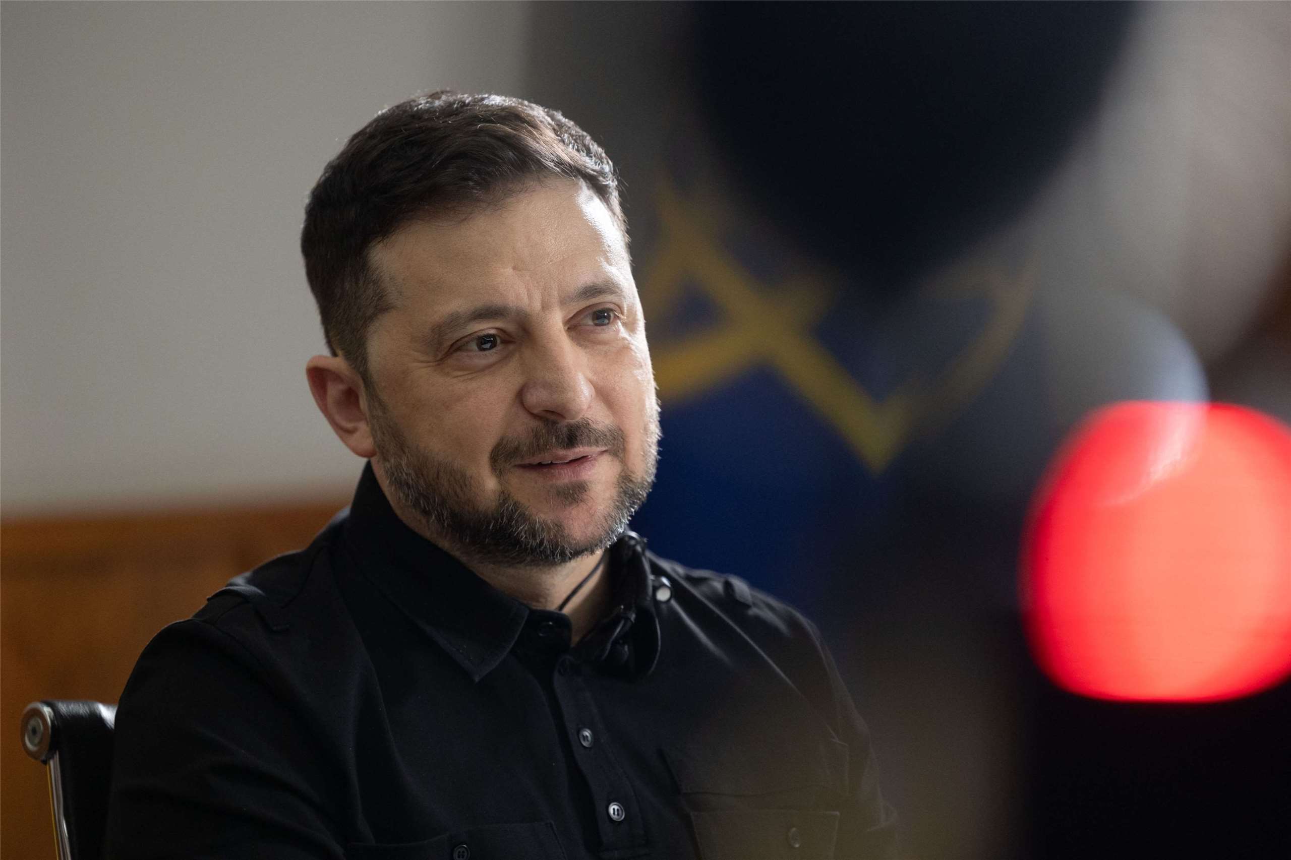 烏克蘭總統澤倫斯基(Volodymyr Zelensky)接受BBC訪問。 (圖:X@ZelenskyyUa/檔案照)