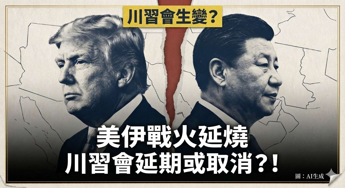 美伊大戰衝擊川習會？學者：川普中東立威談判籌碼大增(AI生成)