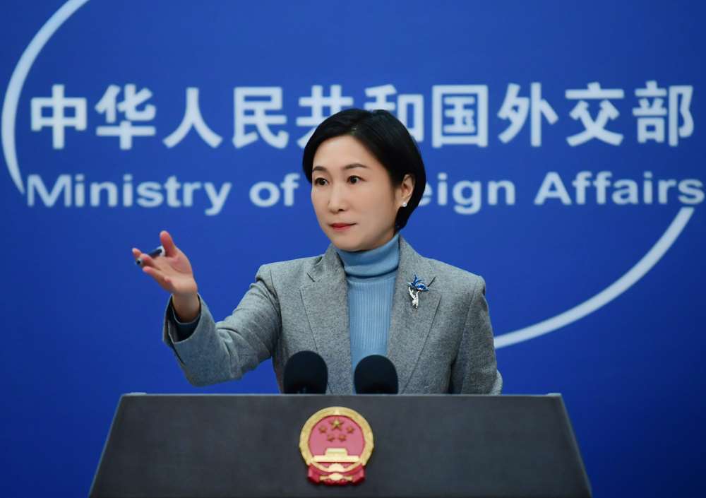 中國外交部發言人毛寧。資料照。(圖:X@MFA_China)