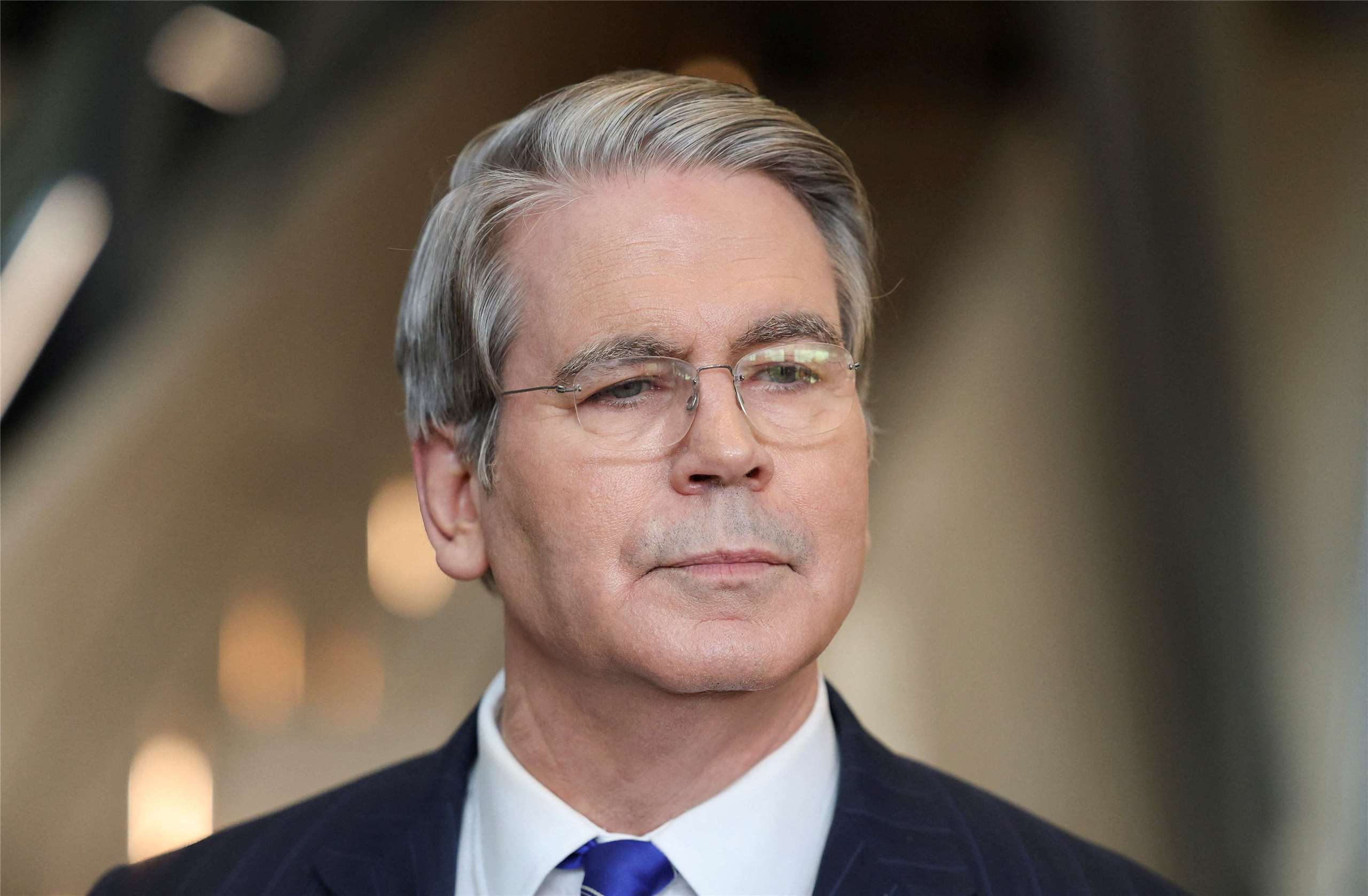 美國財政部長貝森特４日表示，總統川普推動的15%全球性關稅很可能在本週實施。資料照。