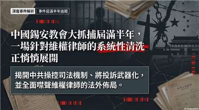 中共企圖干預司法 錫安教會案多名代理律師遭停業(AI圖)