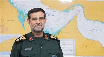 伊朗伊斯蘭革命衛隊（IRGC）海軍司令湯西里（Alireza Tangsiri）在伊朗南部港市阿巴斯（Bandar Abbas）遇襲身亡。(圖 : X平台@SFaeze_Alavi)