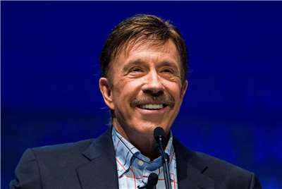 美國動作明星羅禮士(Chuck Norris)逝世，享壽86歲。資料照。