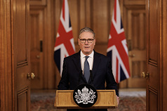 英國首相施凱爾(Keir Starmer)。資料照片。（英國首相府提供）

