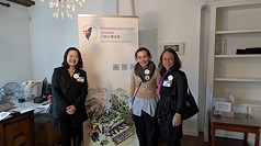 「丹麥台灣協會」於228當天舉行成立大會，盼在丹麥推廣台灣多元文化與民主自由。圖為歐洲台灣協會聯合總會會長薛雅俶（左起）、丹麥台灣協會會長黃伊敏、瑞典台灣協會會長吳文瑄。（丹麥台灣協會提供）