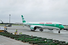 因應中東戰火，國泰航空(Cathay Pacific)宣布，調漲燃油附加費。資料照片。
