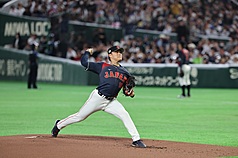 日本隊投手山本由伸。
