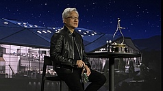 輝達執行長黃仁勳17日在GTC大會舉行記者會。