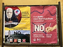 義大利司法改革公投案23日傍晚結果出爐，反對票多過贊成票未能過關，被視為對義大利總理梅洛尼的一次打擊。
