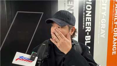 古林睿煬談到台灣隊在台韓大戰中打出這麼讓人感動的比賽，也有許多球迷現場支持，忍不住感動泛淚。(江昭倫 攝)