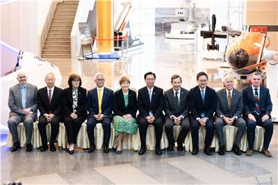 美國參議院代表團30日至中科院龍園院區參訪，評估台美在「國防自主」上的合作潛力。(楊仁翔 攝)