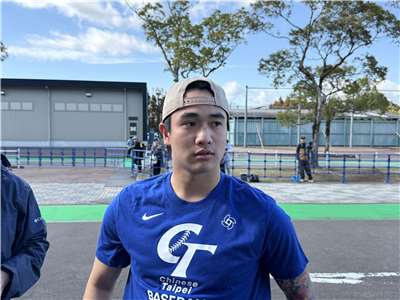 旅日投手張峻瑋。資料照片。(鄭仲嵐攝)