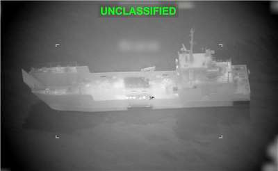 美軍稱摧毀16艘伊朗佈雷船。 (圖:X@CENTCOM)