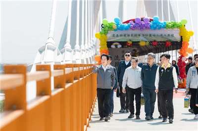 賴清德總統今天(13日)出席雲嘉南灌溉系統串接工程計畫竣工通水典禮。(總統府提供)