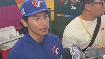 台灣隊長陳傑憲雖然在台捷之役依舊沒有排在先發打序，不過他在賽前練習時，敲出三支全壘打，引得場邊觀眾驚呼連連。他表示，雖然還手指還有不適，蛋在可控範圍之內，希望有機會上場表現。(江昭倫 攝)