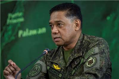 菲律賓參謀總長布勞納（Romeo Brawner Jr.）資料照。(路透社/達志影像)