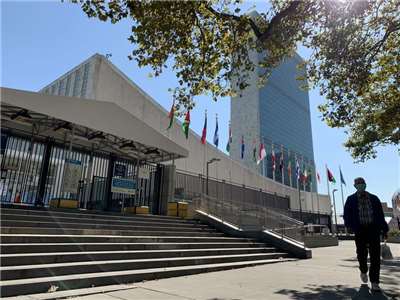 圖為紐約聯合國總部。 (圖：中央社)