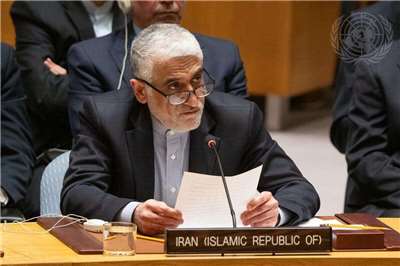 伊朗駐聯合國大使伊拉瓦尼(Amir Saeid Iravani)。(UN Photo/Eskinder Debebe)