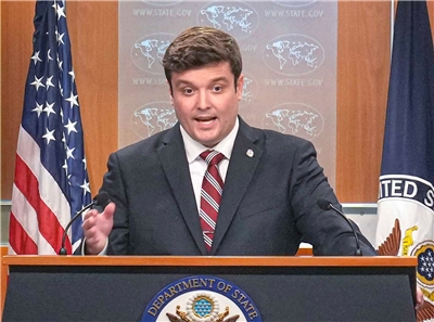 美國國務院副發言人皮戈特(Tommy Pigott)。(圖：美國國務院)