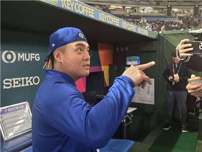 台韓大戰8日登場，台灣打擊要如何突破韓國左投柳賢振封鎖。吉力吉撈妙回：「吃柳丁！」(江昭倫 攝)