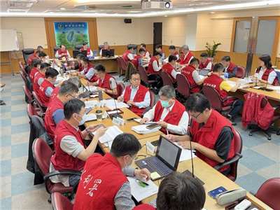 經濟部水利署今天(24日)召開災害緊急應變小組工作會議。(圖：水利署提供)